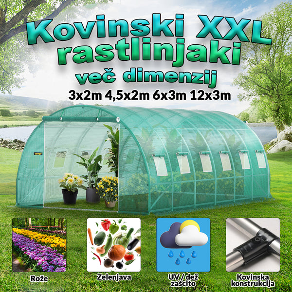 Kovinski XXL rastlinjaki