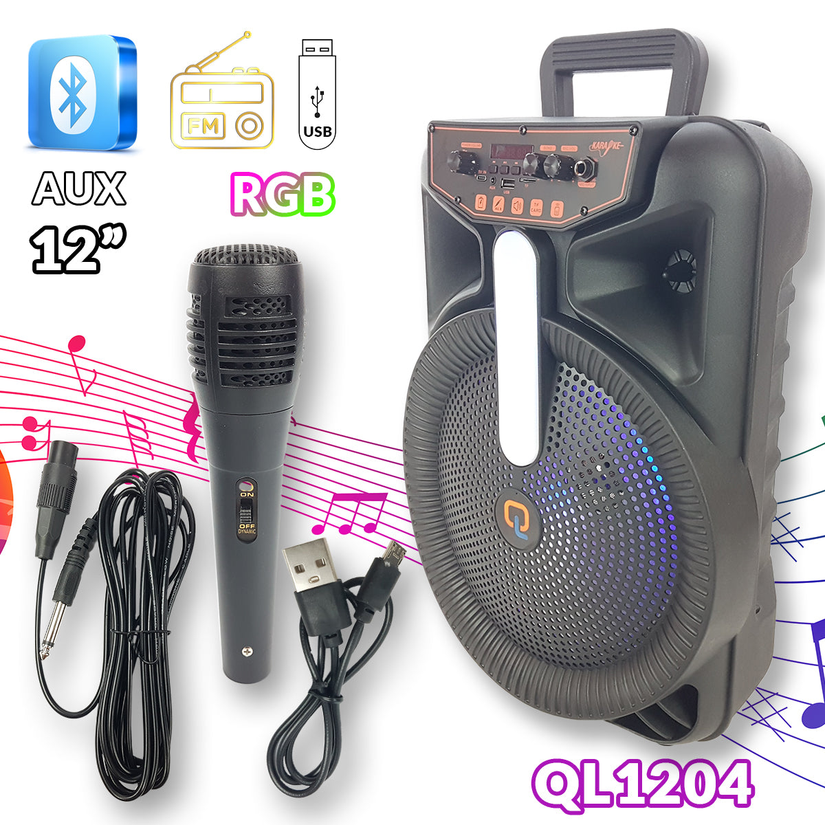 Karaoke Bluetooth zvočnik QL1204