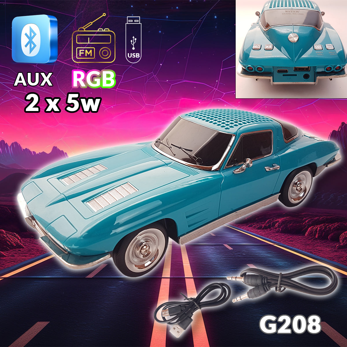Bluetooth zvočnik Car G208