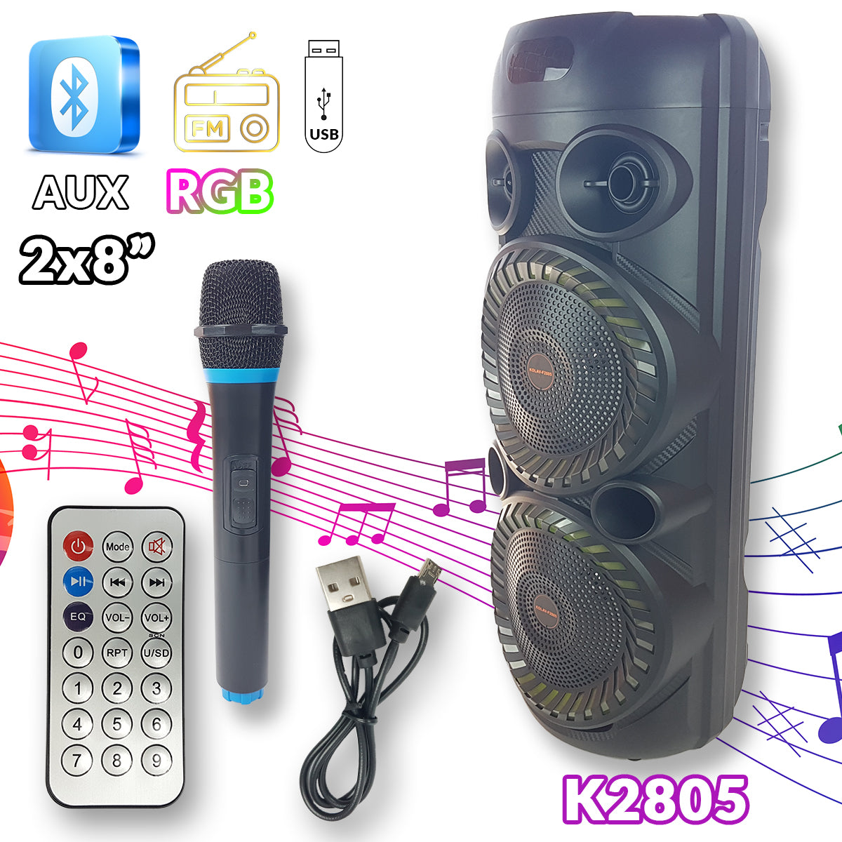Karaoke Bluetooth zvočnik K2805