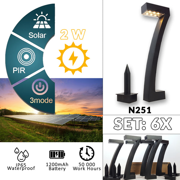 LED solarne vrtne svetilke 6 kosov N251
