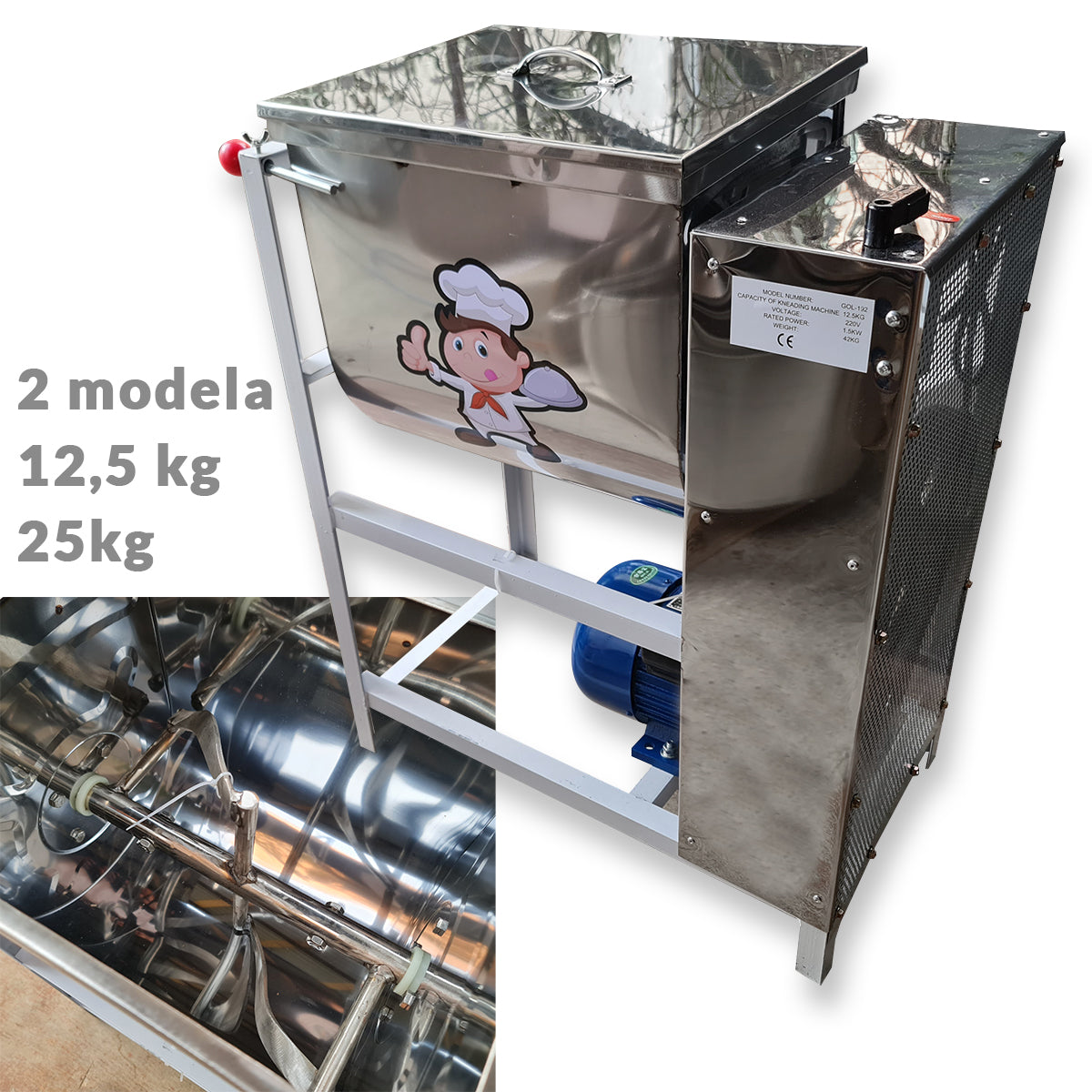 Stroj za mešanje mesa - Industrijski