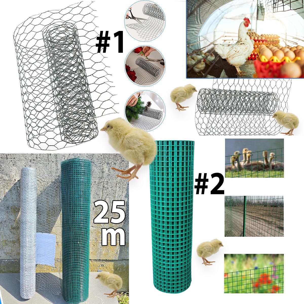 Ograja za kokošnjak - 2 modela